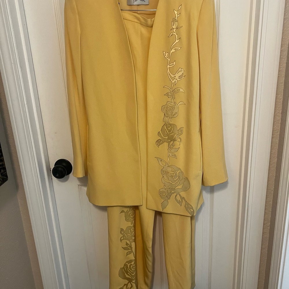 Travilla Yellow Suit Jacket and pants